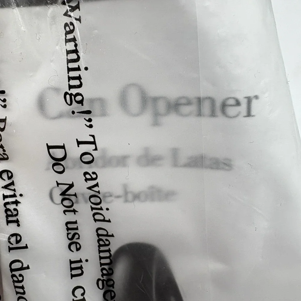 Tupperware Can‎ Opener Black and White New in Package